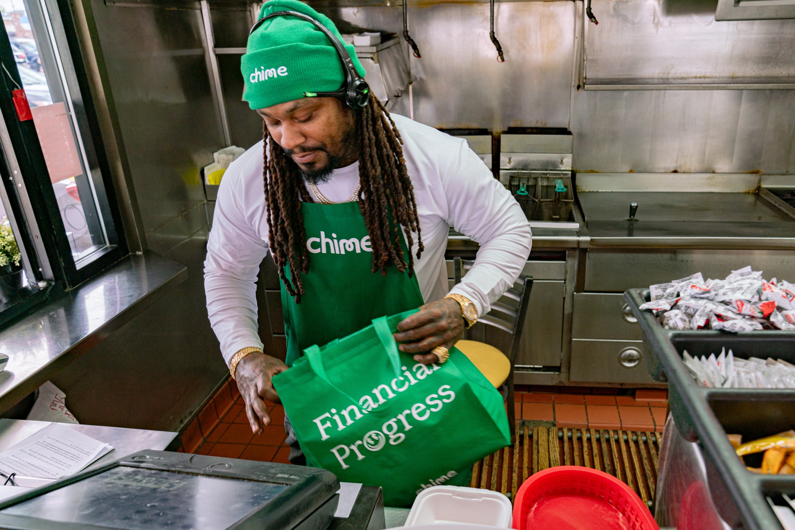 Marshawn Lynch and Chime Team Up to Talk Financial Progress