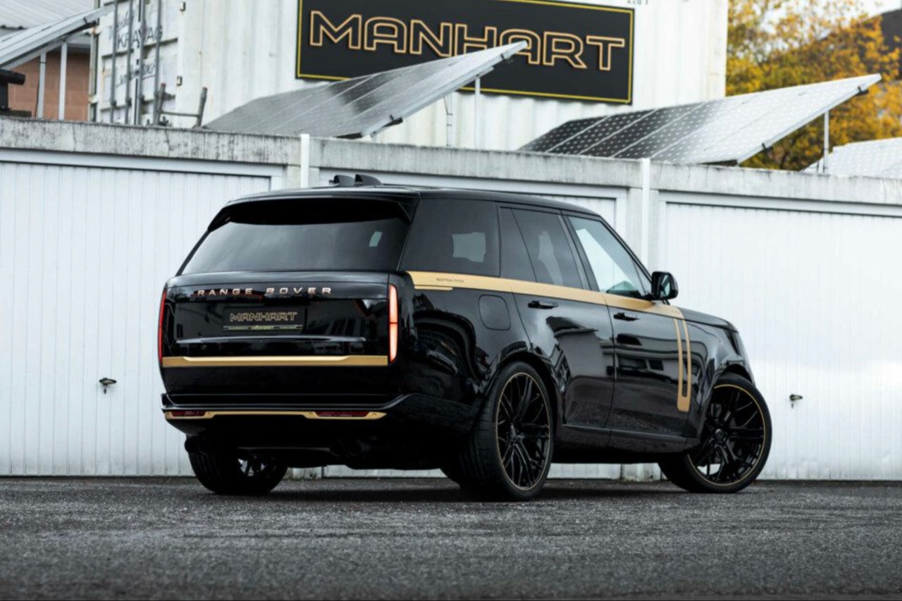 MANHART’s RV 650 Dips the Range Rover in Gold Automotive