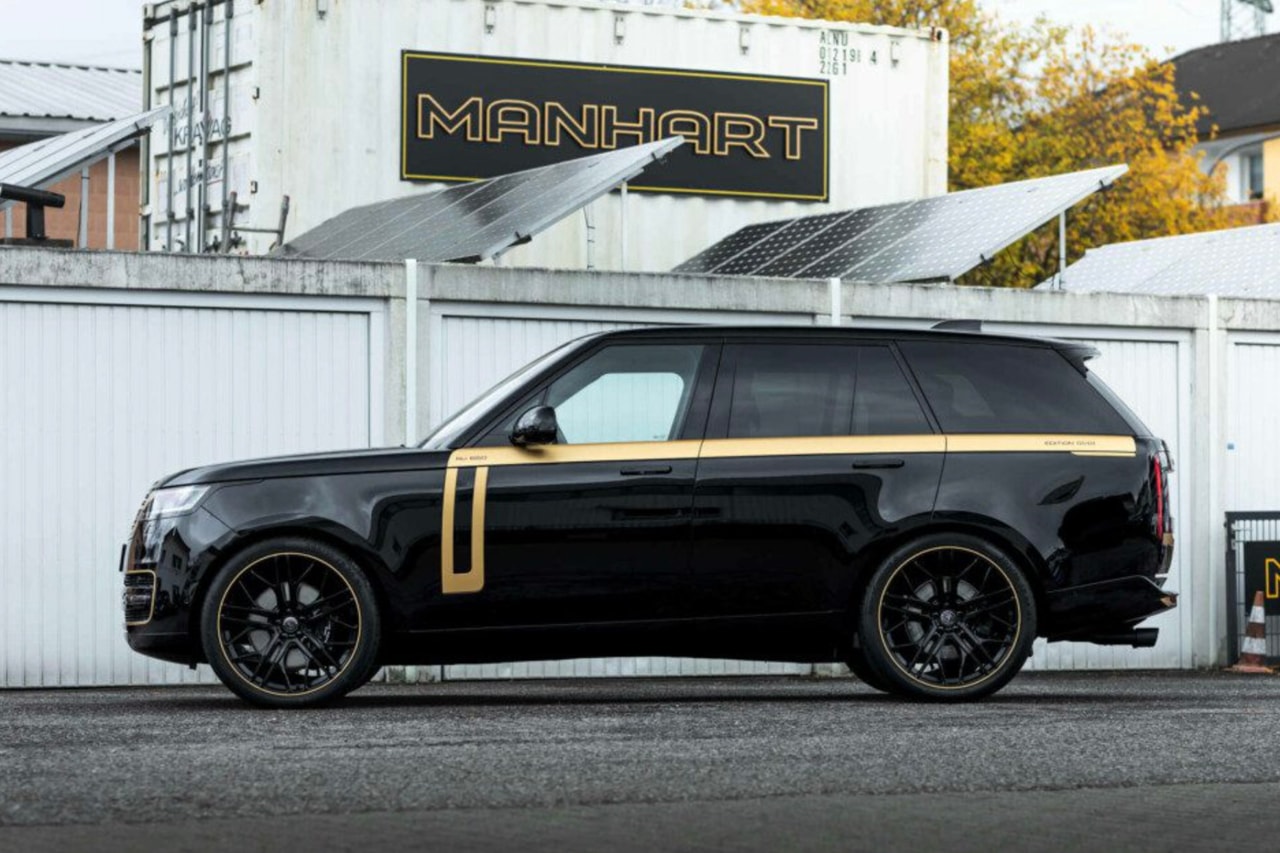 MANHART’s RV 650 Dips the Range Rover in Gold Automotive