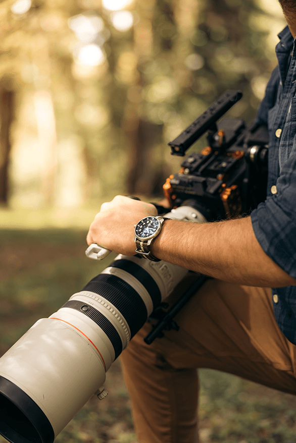 AERA P1 Pilot Watch Release Information details date wildlife Steve Woods Kenya animals Maasai Nato strap