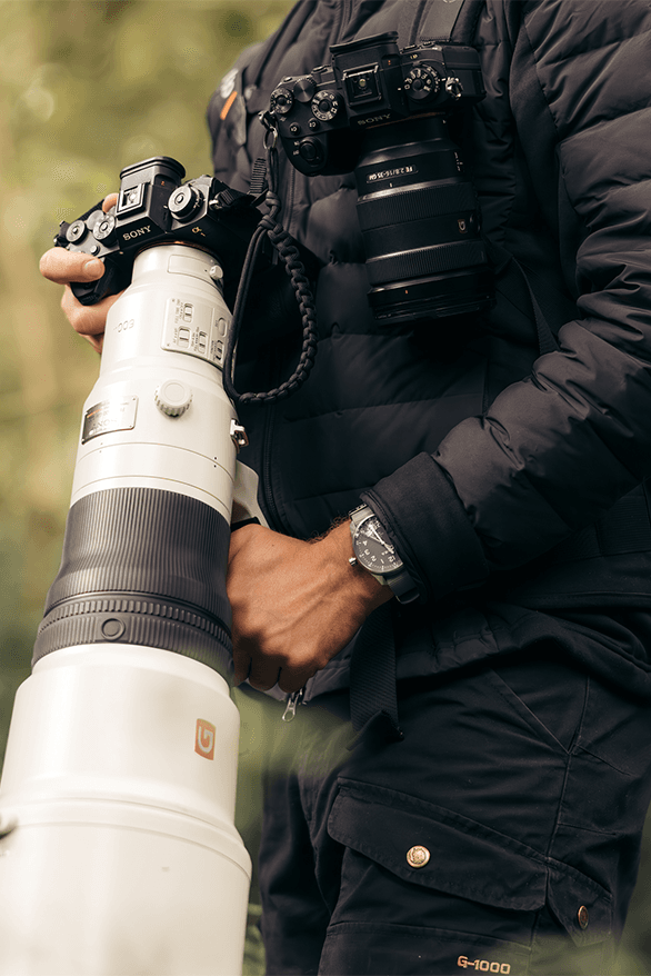 AERA P1 Pilot Watch Release Information details date wildlife Steve Woods Kenya animals Maasai Nato strap