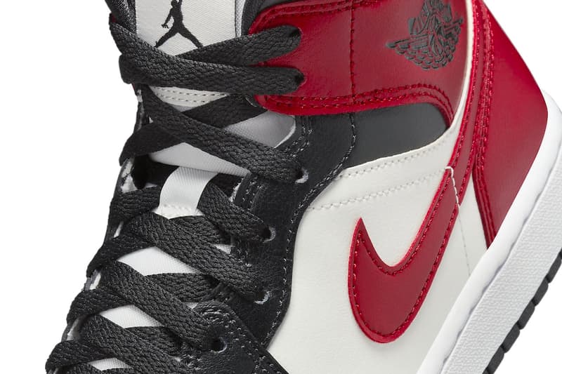 Air Jordan 1 Mid Black Toe Gym Red Release Info