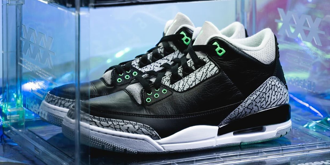 Detailed Look at the Air Jordan 3 "Green Glow"