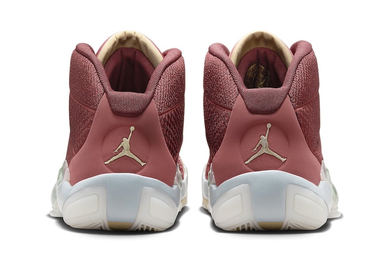 Official Images of the Air Jordan 38 "Chinese New Year" lunar new year january 2024 Cedar/Metallic Gold Grain-Light Pumice-Sail-Oil Green-Dark Team Red FQ8894-600