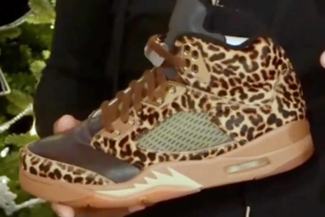 gentry humphrey air jordan 5 cheetah pe sneaker shoe model teaser details release holiday season vice president nike