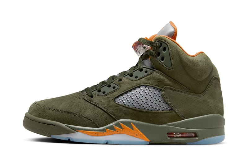 Official Look at the Air Jordan 5 "Olive"