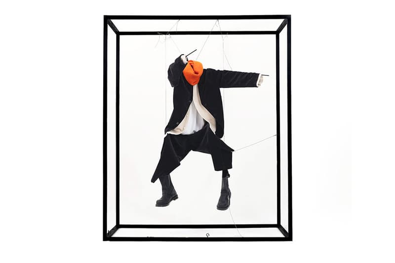 Meet Arran Gregory's Suspended "Invisible Figures" mid-air floating you must create ymc clothing display fall autumn winter collection exhibit art design view