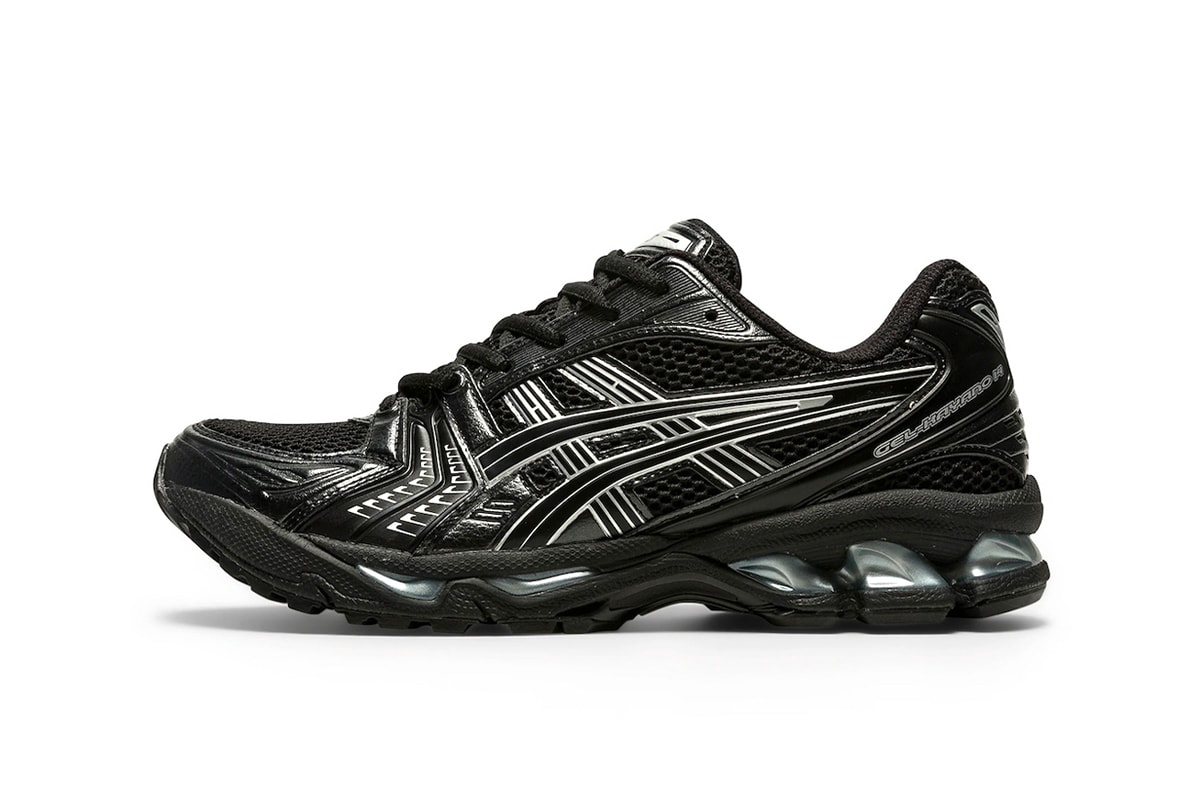 ASICS GEL-KAYANO 14 Surfaces in a Sleek Black and Silver Colorway 1201A019-006 Release info running shoe sneaker