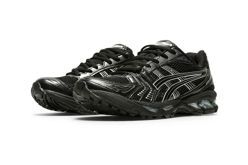 ASICS GEL-KAYANO 14 Surfaces in a Sleek Black and Silver Colorway 1201A019-006 Release info running shoe sneaker