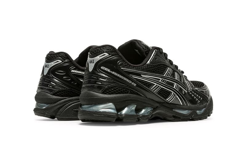 ASICS GEL-KAYANO 14 Surfaces in a Sleek Black and Silver Colorway 1201A019-006 Release info running shoe sneaker