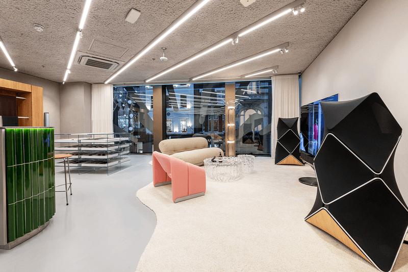 Bang & Olufsen London Mayfair Store technology audio speaker James Shaw
