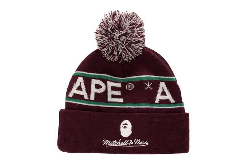 BAPE Teams up With Mitchell & Ness For New NHL Collaboration jersey beanies national hockey league Anaheim Ducks, New York Rangers, Los Angeles Kings, and Florida Panthers