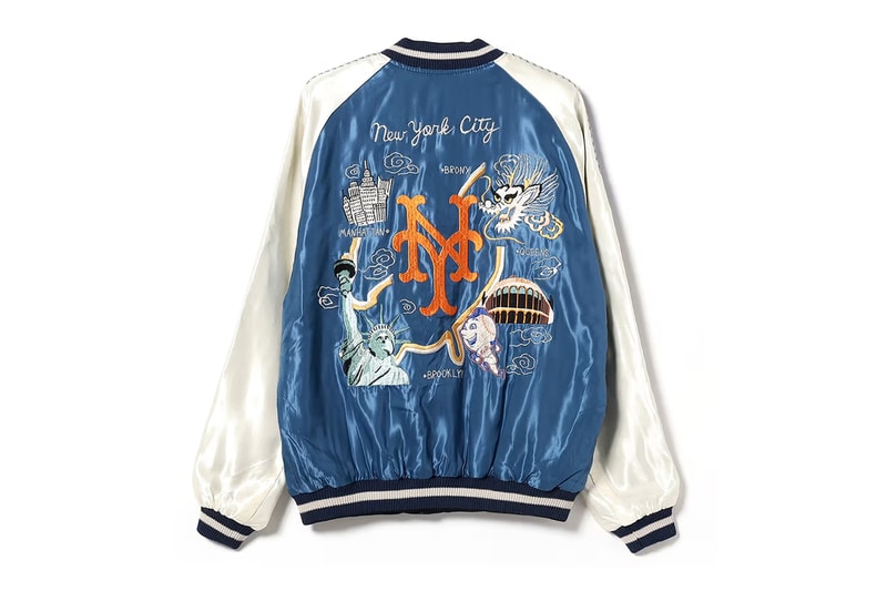 BEAMS Tailor Toyo MLB Sukajan Jacket Release Info Date Buy Price New York Yankees Los Angeles Dodgers New York Mets