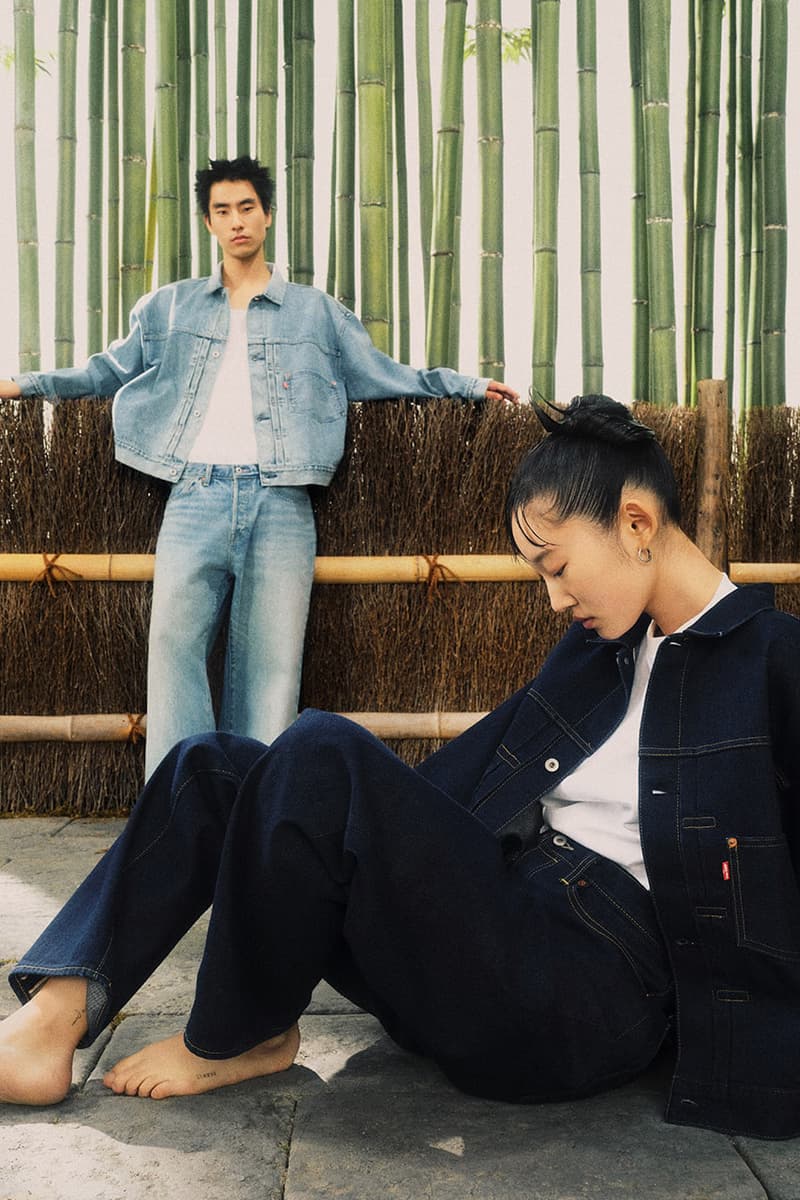 BEAMS x Levi's Unveil Fourth Collaborative Capsule half and half inside out super wide collab collection release price orange stitch 