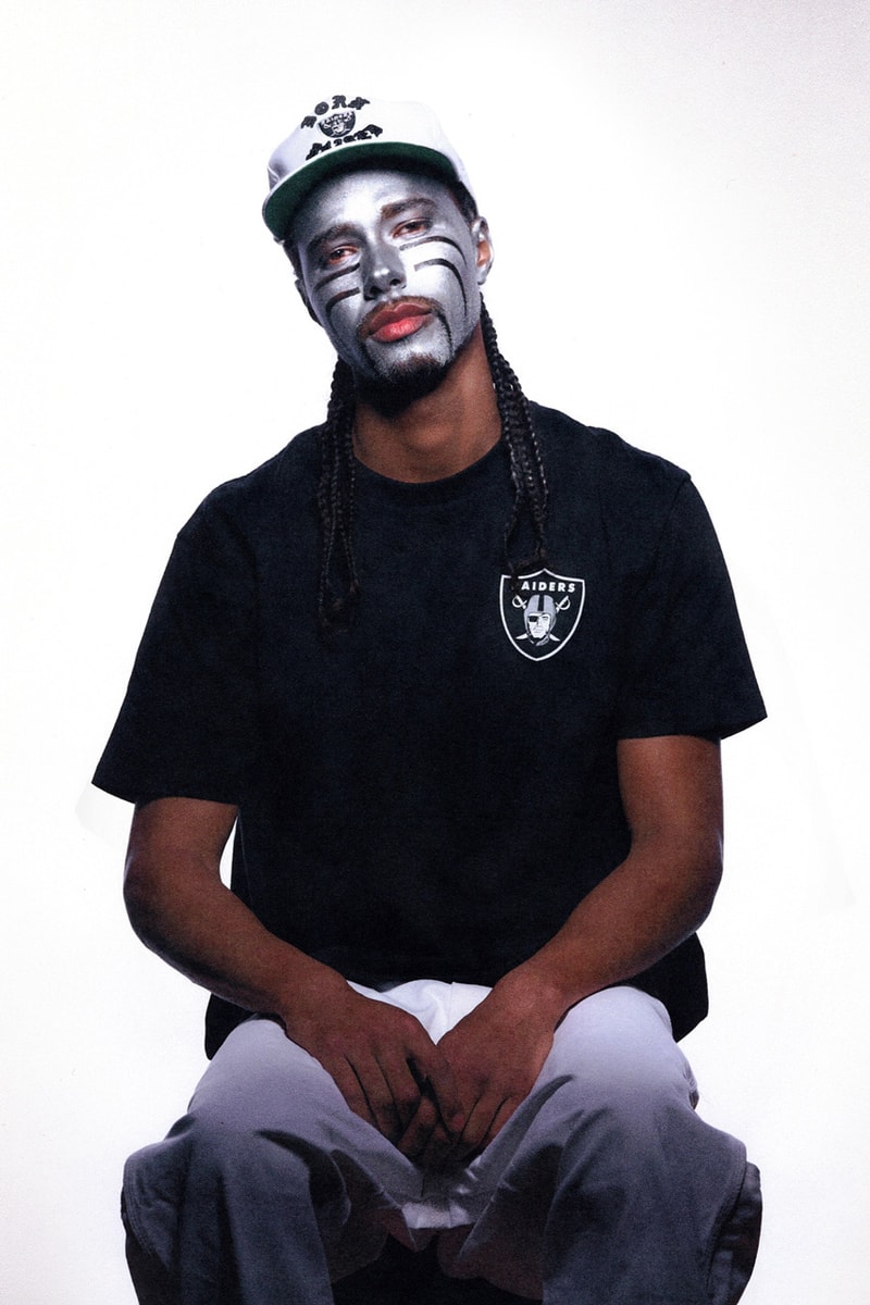 Born X Raised Teams Up With NFL for Third Collaborative Capsule spanto team 49ers Chargers Chiefs Cowboys Eagles Raiders Rams and Steelers merch face fan superfan paint hat hoodie shirt old english logo release prince link drop december season football