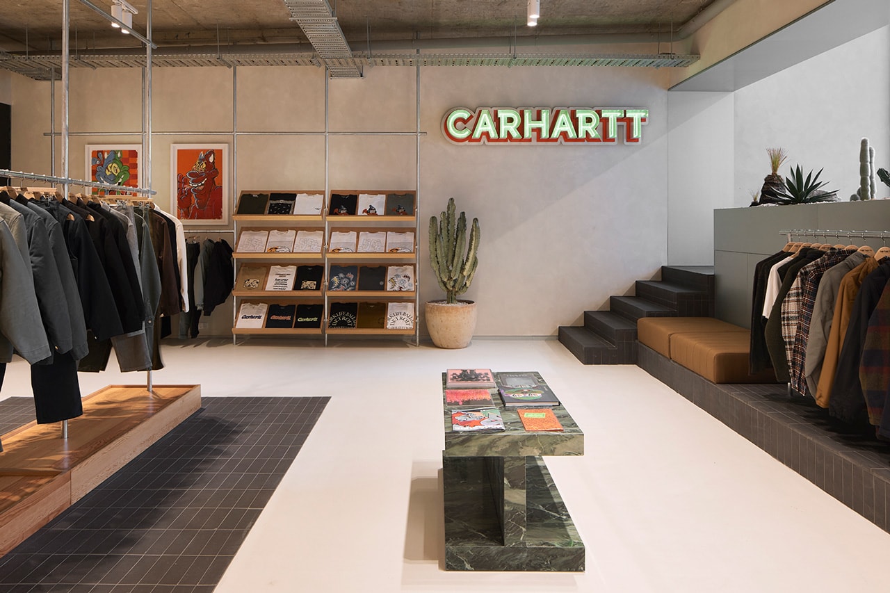 Carhartt WIP Opens Split-Level Space in Melbourne australia chinatown 3d structure clothes collection shop opening hours address 