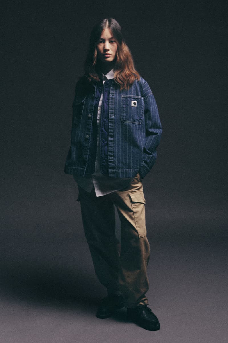 Carhartt WIP SS24 Pre-Collection Highlights Key Essentials release info archetypal silhouettes hickory stripe denim polyotton structurees active jacekt in dearborn canvas chore jackets