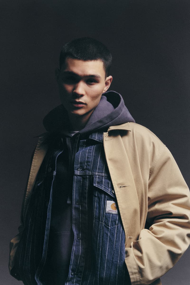 Carhartt WIP SS24 Pre-Collection Highlights Key Essentials release info archetypal silhouettes hickory stripe denim polyotton structurees active jacekt in dearborn canvas chore jackets