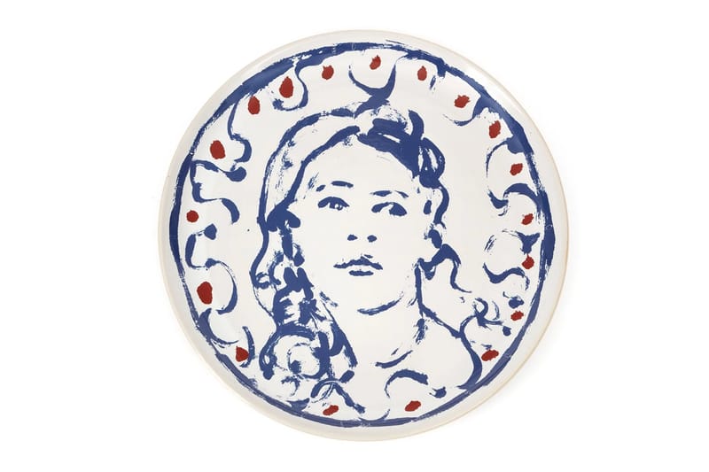 Perrotin and Claire Tabouret Collaborate on Ceramic Plate Artworks
