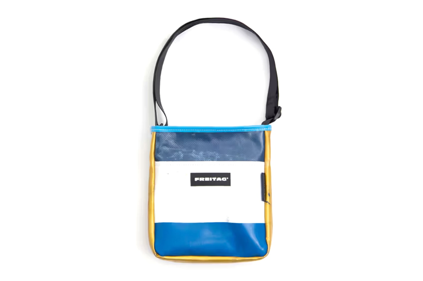 COMME des GARÇONS and FREITAG Launch Holiday Collection bag sustainable release cdg drop price founder and designer Rei Kawakubo messenger upcycled tote purse color
