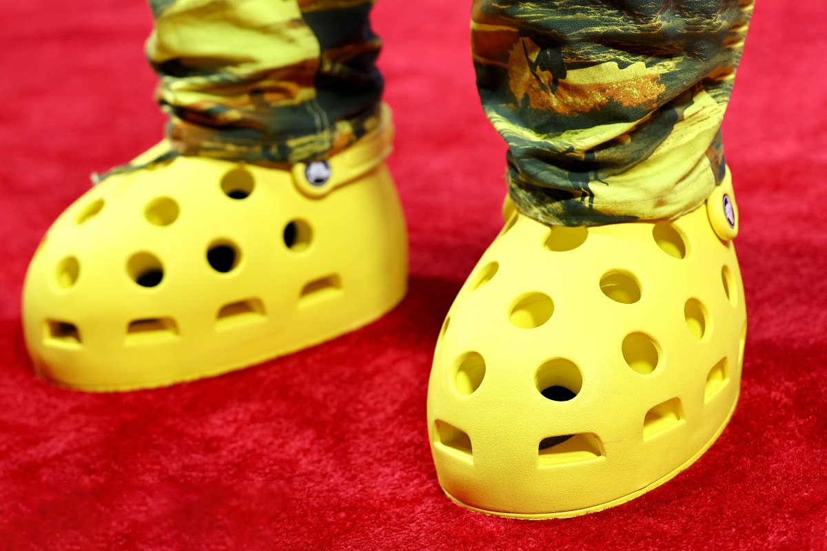 From Fashion Faux Pas to Fashion's Most Wanted, Crocs Are the Moment collaboration mschf tommy cash salehe bembury justin bieber balenciaga chunky silhouette heels post malone pollex 