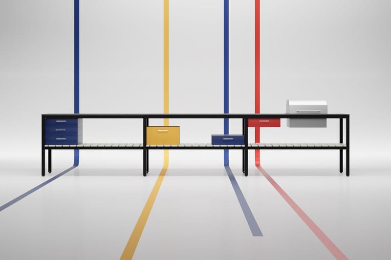 Architect and Designer Daniel Germani Unveils Mondrian-Inspired Outdoor Kitchen