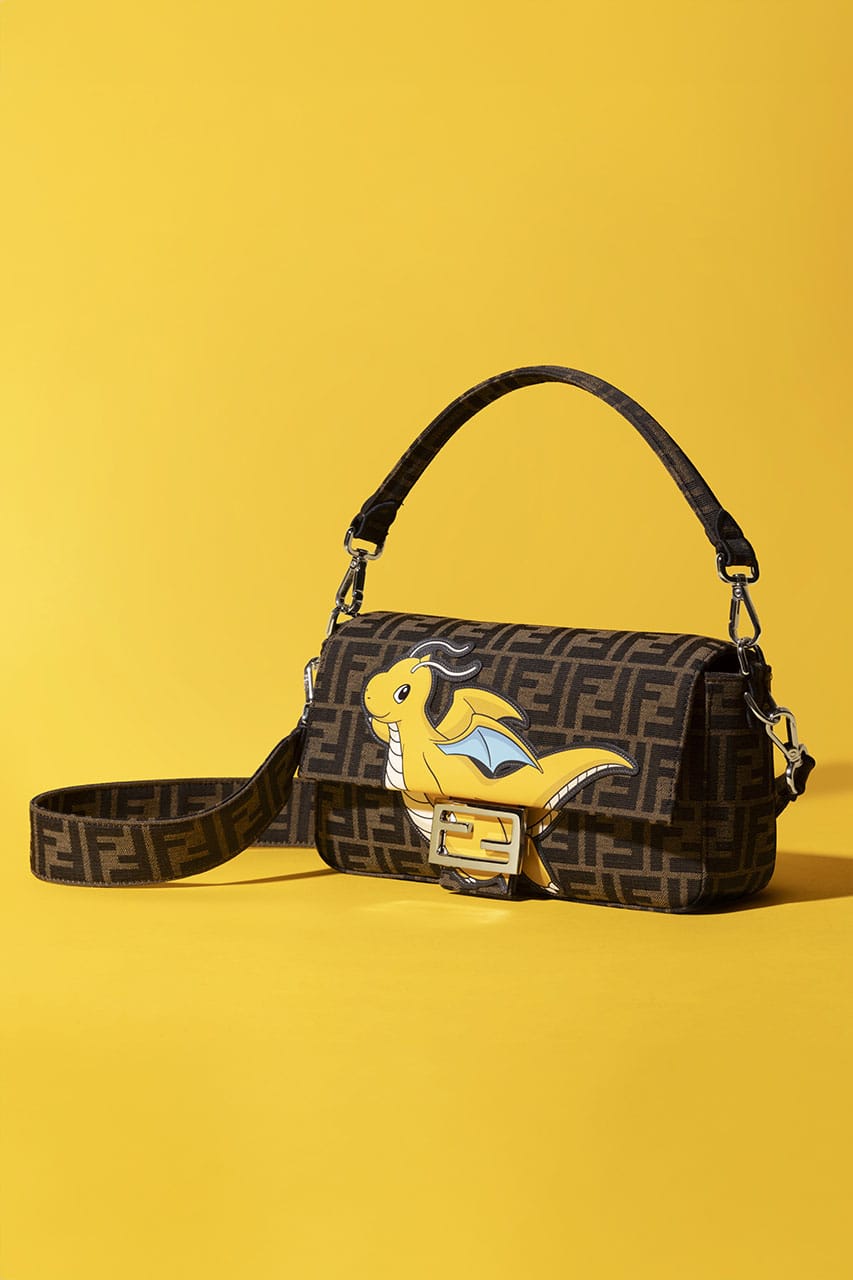 FENDI: Baguette bag in fabric with FF jacquard pattern and sequins -  Tobacco | FENDI bags 7VA572APD4 online at GIGLIO.COM