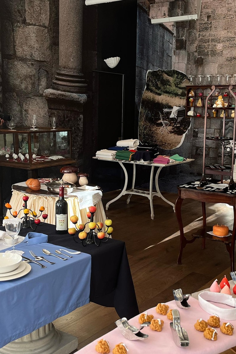 Gohar World Is a Dimension of Its Own laila nadia food culinary design chicken candle egg chandelier champagne lallier collab price link shop nyc address soho korea 