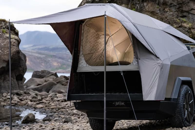 Heimplanet Tesla's Tent basecamp Cybertruck Portable Campsite product release launch electric truck details price