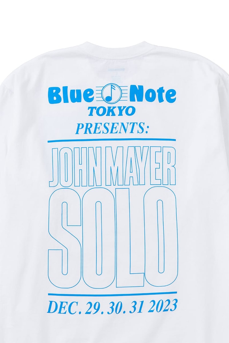 John Mayer NEIGHBORHOOD blue note tokyo Collab item Release Info