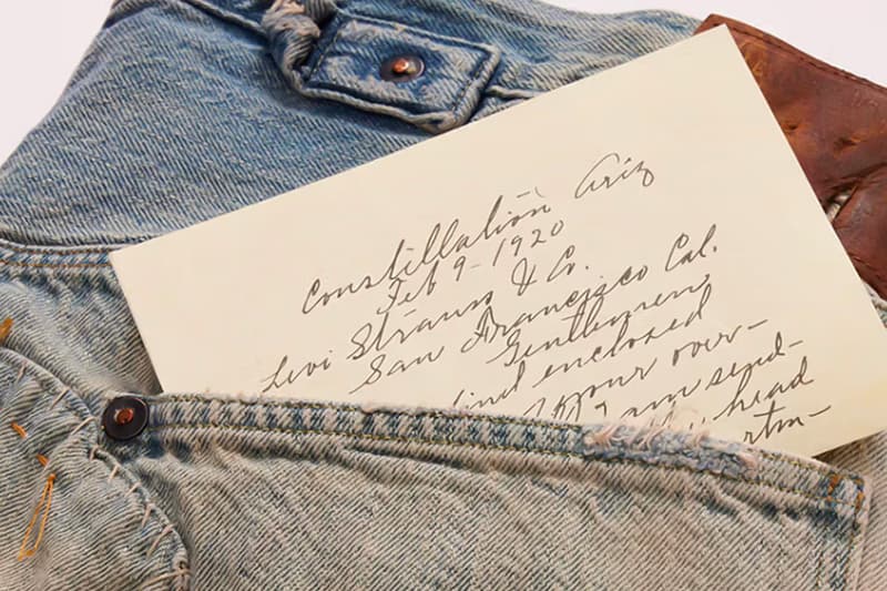 Levi's Vintage Clothing Recreates Archival Homer Campbell 501 Jeans From 1917