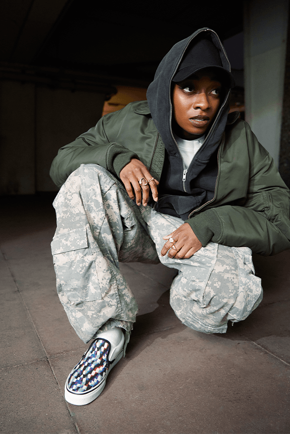 Little Simz Vans Slip On Collaboration sneakers footwear uk singer rapper Simbiatu Abisola Abiola Ajikawo