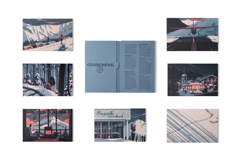 Louis Vuitton Hits the Slopes for Winter Resorts City Guide Box Set Courchevel, Cortina d'Ampezzo, Aspen, Gstaad, St. Moritz and – for the first time – Kitzbühel and Crans-Montana, curated by illustrators Tom Haugomat, Sarah Mazzetti, Jochen Gerner, Simon Bailly, Lisa Mouchet, Giacomo Nanni and Fanny Blanc image release link price colorado europe image design travel