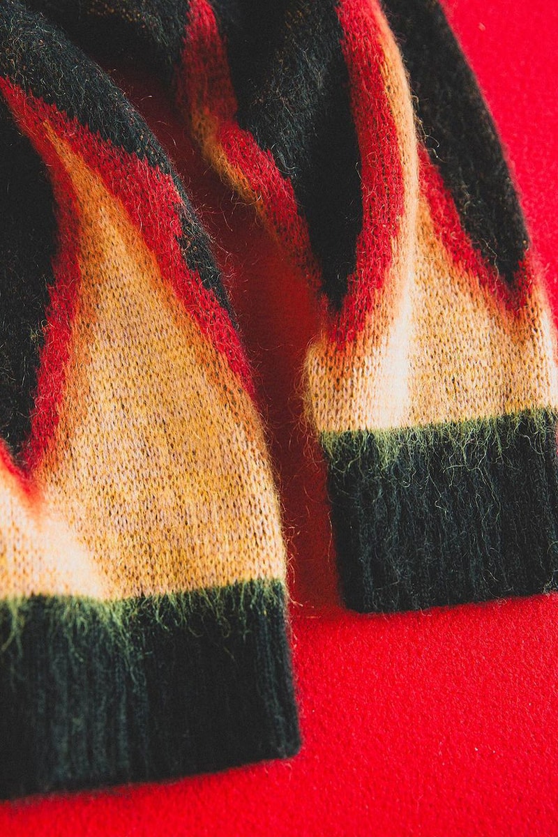 Needles Taps BEAMS for Fire Mohair Cardigan flame soft fuzzy soft release purchase sweater 