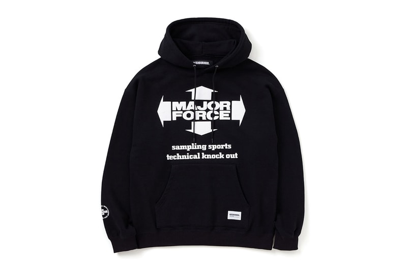 NEIGHBORHOOD x MAJOR FORCE Reveal First Collaborative Capsule of 2024 varsity jacket hoodie crewneck release drop january price link Shinsuke Takizawa's streetwear club music label isetatsu dog 