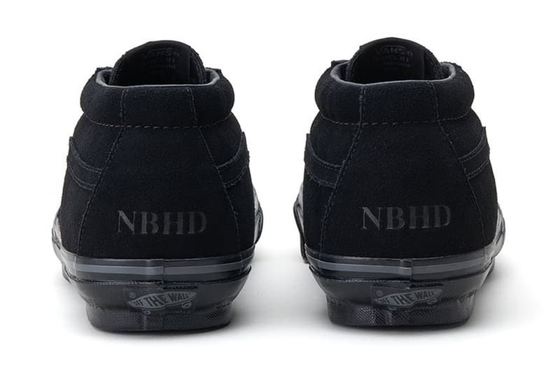 NEIGHBORHOOD x Vans Sk8-Mid 83 DX is Clean and Classic black white cream cobranded release date link nbhd price