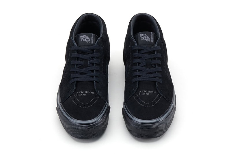 NEIGHBORHOOD x Vans Sk8-Mid 83 DX is Clean and Classic black white cream cobranded release date link nbhd price