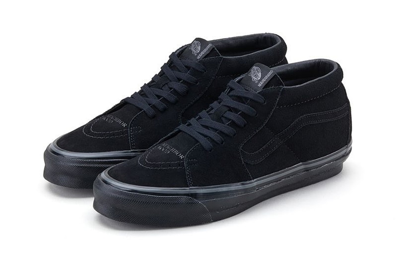 NEIGHBORHOOD x Vans Sk8-Mid 83 DX is Clean and Classic black white cream cobranded release date link nbhd price
