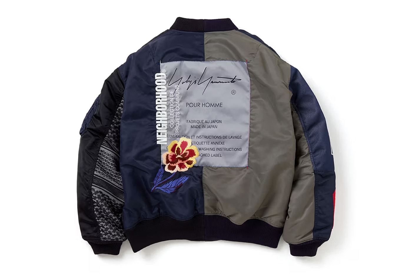 NEIGHBORHOOD and Yohji Yamamoto Pour Homme Join Together For Second Collaboration tshirt varsity jackets rebellious spirit antithesis 