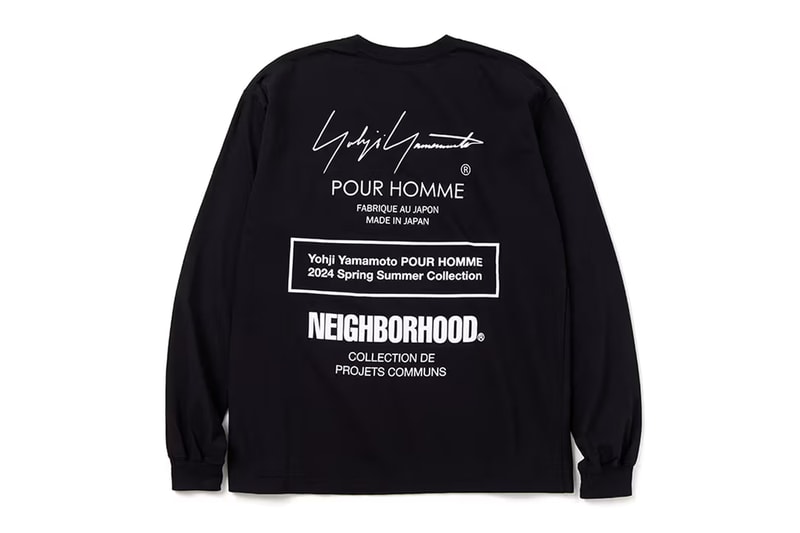 NEIGHBORHOOD and Yohji Yamamoto Pour Homme Join Together For Second Collaboration tshirt varsity jackets rebellious spirit antithesis 