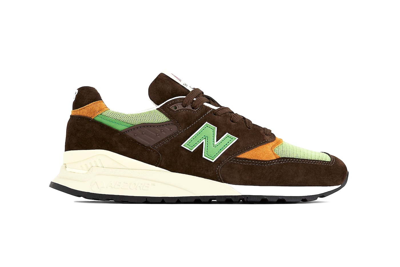 New Balance 998 Made in USA Gets Earthy in "Brown/Green" U998BG release info december 2023 release date holiday nb 