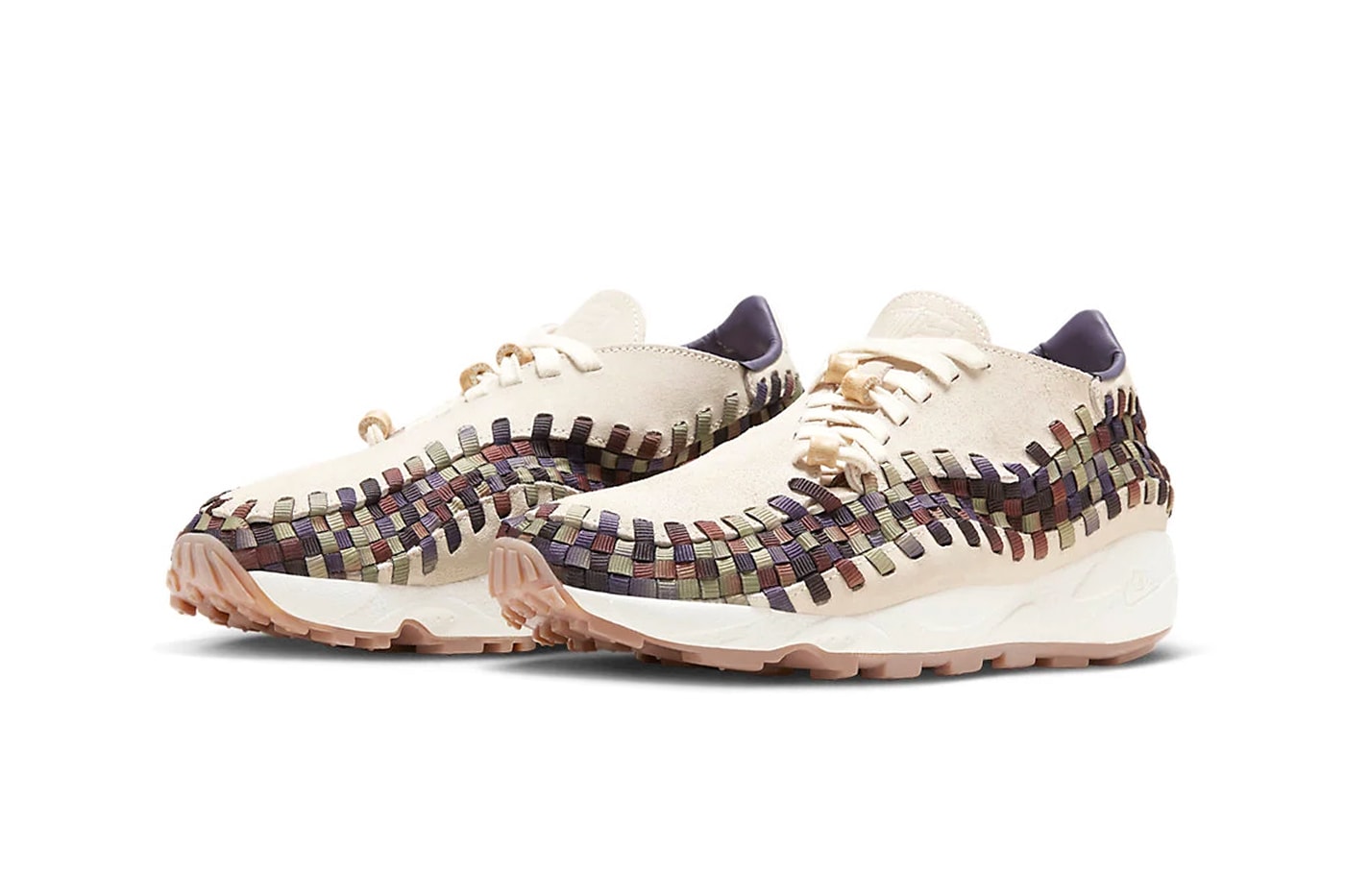 Official Look at the Nike Air Footscape Woven "Nai-ke" FV3615-191 release info sail multi color 90s silhouette sneakers shoes