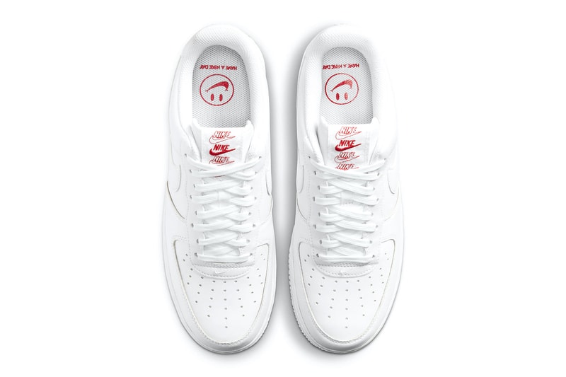 Nike Air Force 1 Low "Rose" Restocks For a Holiday 2023 Release CU6312-100 White/University Red-Pine Green