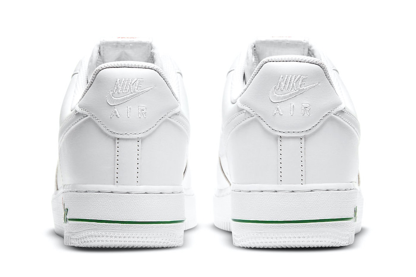 Nike Air Force 1 Low "Rose" Restocks For a Holiday 2023 Release CU6312-100 White/University Red-Pine Green