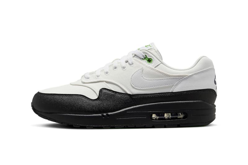 Nike Air Max 1 White Black Chlorophyll Release Info