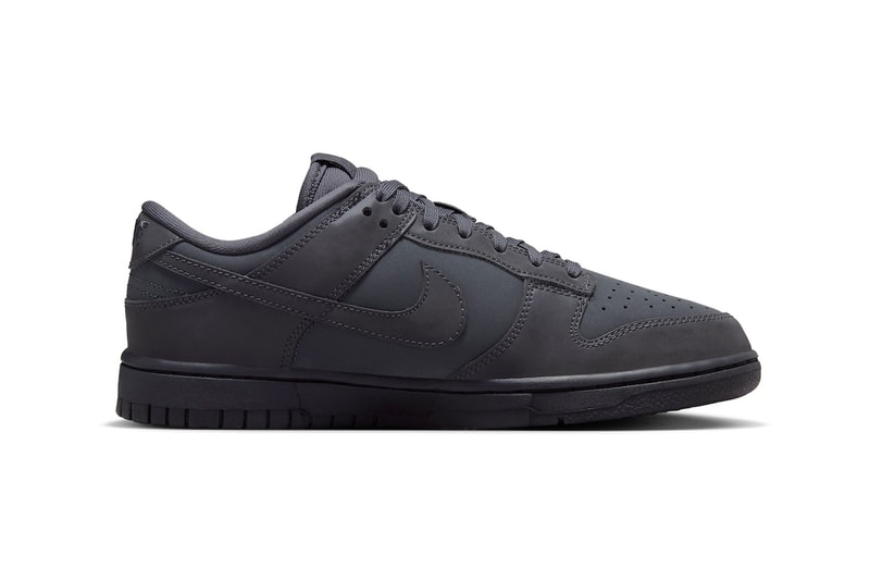 Nike Dunk Low Arrives in Stealthy "Cyber Reflective" Colorway Anthracite/Racer Blue-Black swoosh low top shoes sneakers