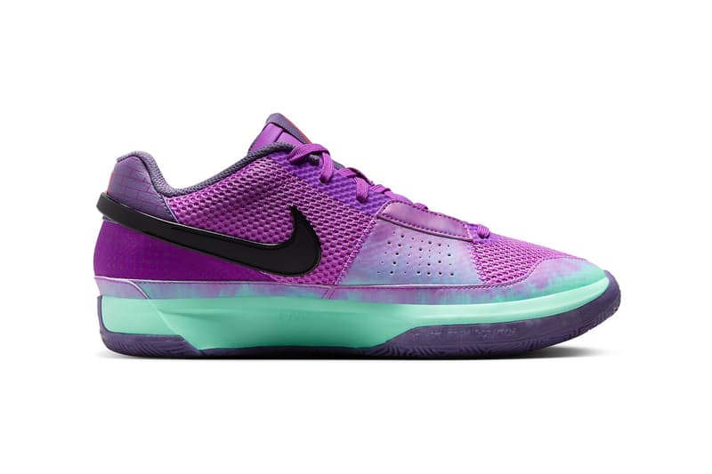 Nike Ja 1 "Christmas" Has an Official Release Date FV5558-500 Fuchsia Dream/Black-Emerald Rise-Magic Ember-Canyon Purple swoosh basketball nba shoe memphis grizzlies