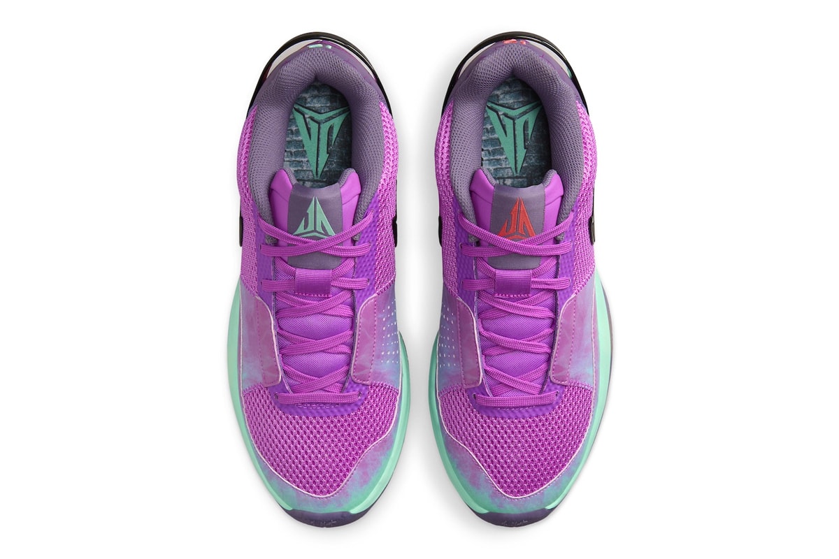 Nike Ja 1 "Christmas" Has an Official Release Date FV5558-500 Fuchsia Dream/Black-Emerald Rise-Magic Ember-Canyon Purple swoosh basketball nba shoe memphis grizzlies