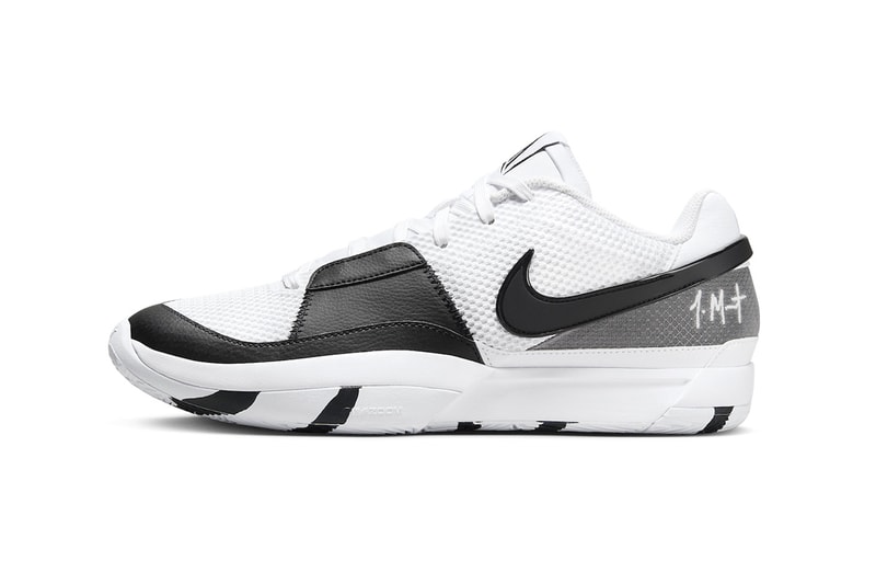 Nike Ja 1 Keeps It Classic With a "White/Black" Iteration FQ4796-101 ja morant release info nba basketball memphis grizzlies return game winner shoes