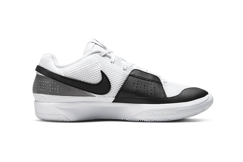 Nike Ja 1 Keeps It Classic With a "White/Black" Iteration FQ4796-101 ja morant release info nba basketball memphis grizzlies return game winner shoes